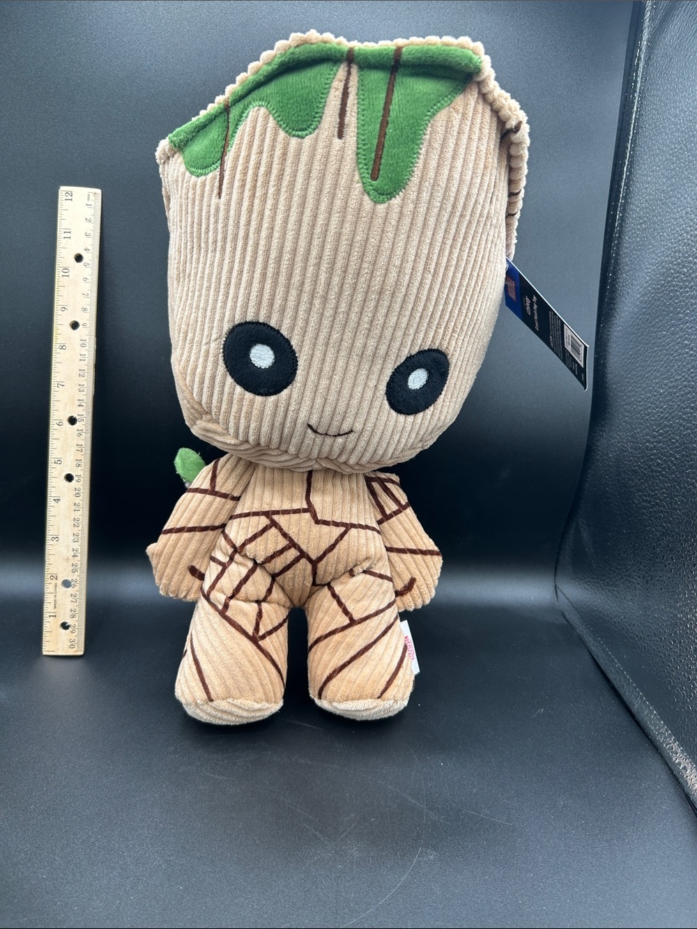 CHEWY Marvel Groot Plush Dog Toy with Green Top - squeaker toy. NWT